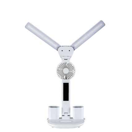 Rabalux - dimeriuojama LED stalinė lempa su ventiliatoriumi LED/7W/5V 3000/4000/6500K