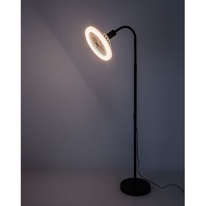 Rabalux - reguliuojamo ryškumo LED grindinė lempa su ventiliatoriumi, skersmuo 30 cm, 1xE27/16W/230V, 3000-6500K + nuotolinis valdymas
