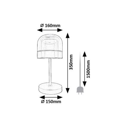 Rabalux - LED pritemdomas stalinis šviestuvas LED/13W/230V 3000/4000/6000K