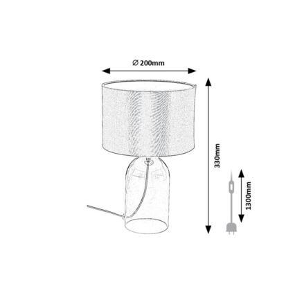 Rabalux - stalinis šviestuvas 1xE14/40W/230V, skersmuo 20 cm