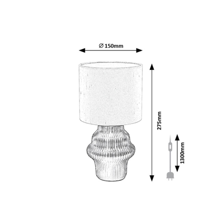 Rabalux - Stalo lempa 1xE14/40W/230V juoda