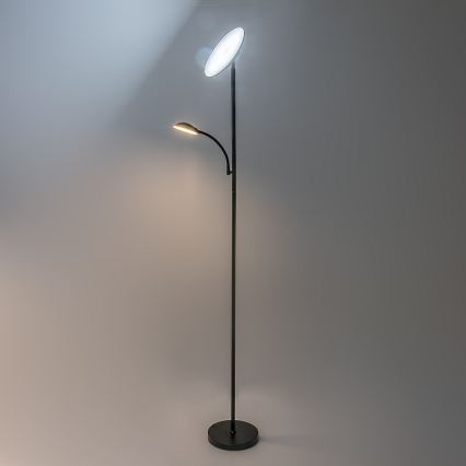 Rabalux - LED Reguliuojamas grindinis šviestuvas LED/23W/230V 3000/4200/6500 juoda