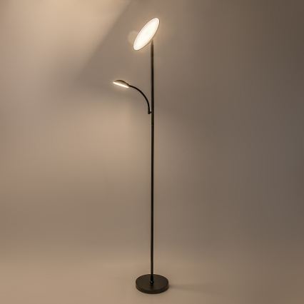 Rabalux - LED Reguliuojamas grindinis šviestuvas LED/23W/230V 3000/4200/6500 juoda