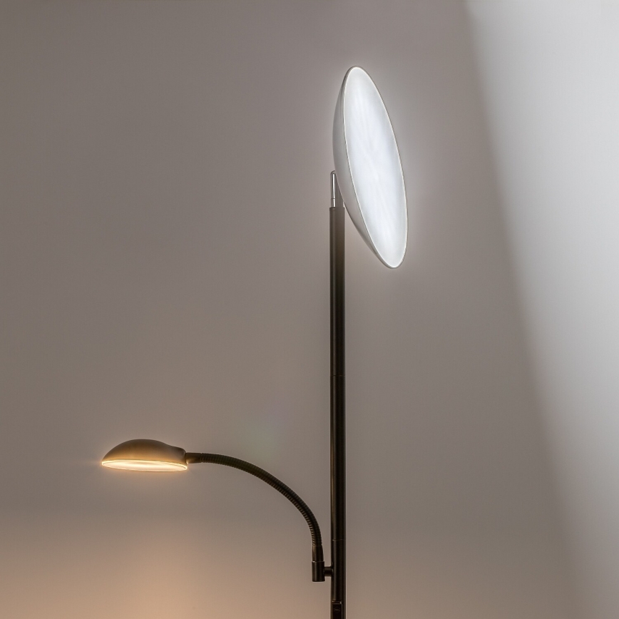 Rabalux - LED Reguliuojamas grindinis šviestuvas LED/23W/230V 3000/4200/6500 juoda