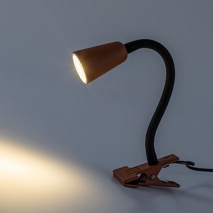 Rabalux - stalinis šviestuvas su spaustuku 1xGU10/7W/230V oranžinis