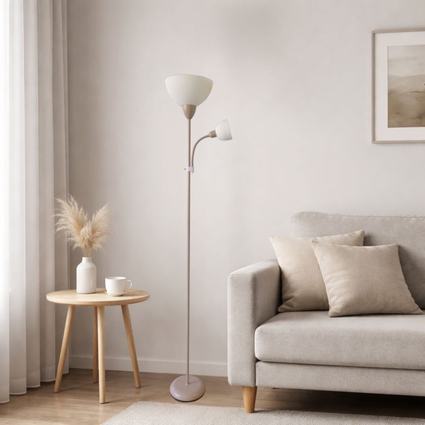 Rabalux - Grindinė lempa 1xE27/60W/230V + 1xE14/25W smėlio spalvos