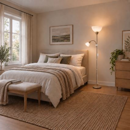 Rabalux - Grindinė lempa 1xE27/60W/230V + 1xE14/25W smėlio spalvos