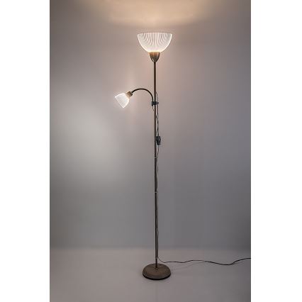 Rabalux - Grindinė lempa 1xE27/60W/230V + 1xE14/25W smėlio spalvos