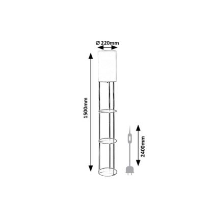 Rabalux - Grindinė lempa 1xE27/40W/230V smėlio spalvos
