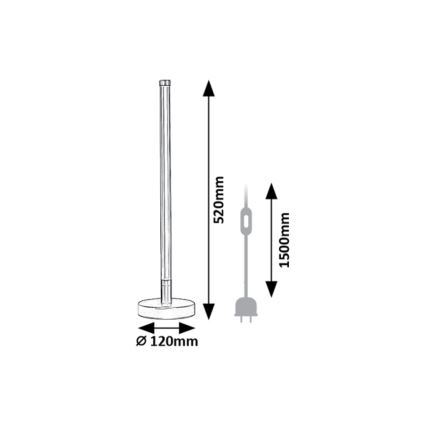 Rabalux - LED stalinis šviestuvas LED/8W/230V 3000K