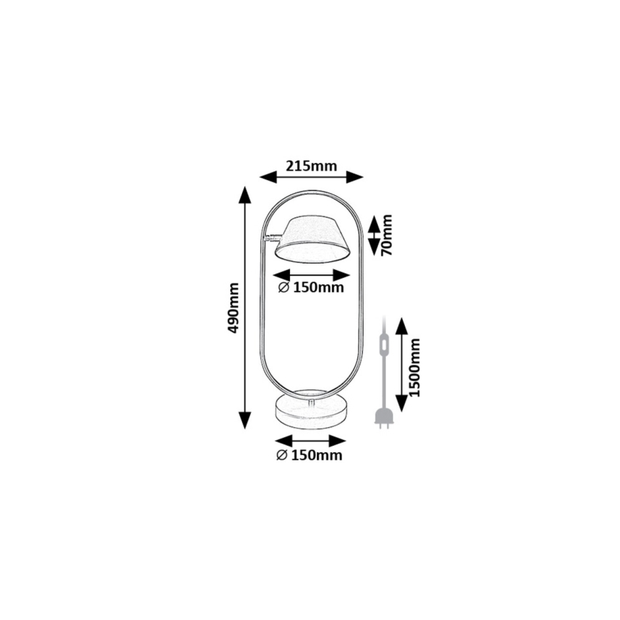 Rabalux - LED stalinis šviestuvas LED/6W/230V 3000K