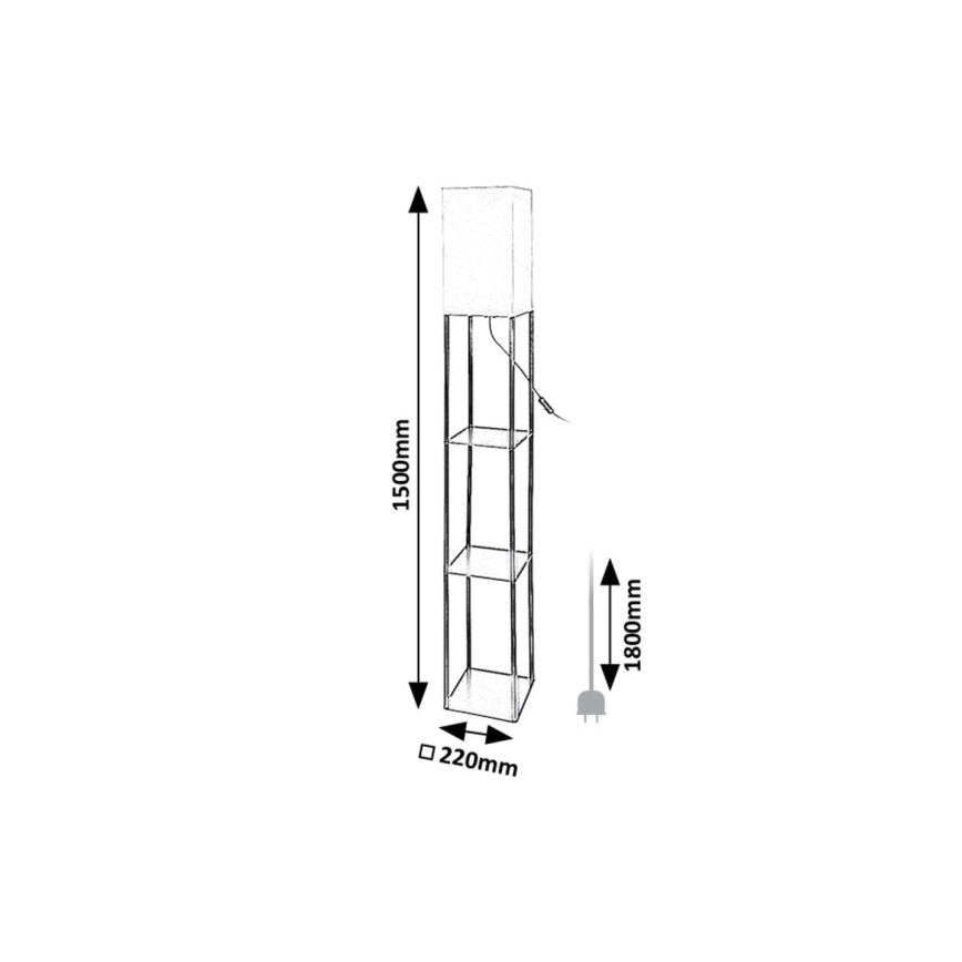 Rabalux - Toršeras Su shelves 1xE27/40W/230V