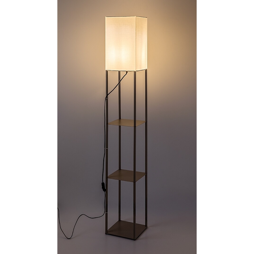 Rabalux - Stovinti lempa su lentynėlėmis 1xE27/40W/230V smėlio spalvos