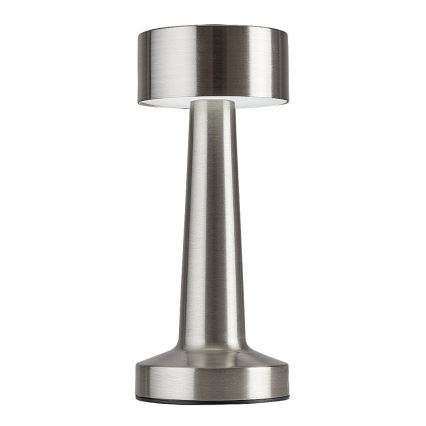 Rabalux - LED Įkraunama jutiklinė stalinė lempa LED/2,7W/5V 1200mAh 3000/4000/6000K matinis chromas