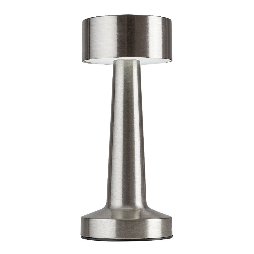 Rabalux - LED Įkraunama jutiklinė stalinė lempa LED/2,7W/5V 1200mAh 3000/4000/6000K matinis chromas