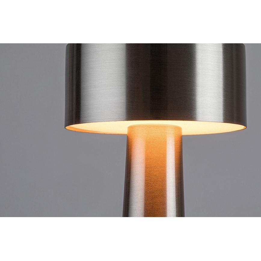 Rabalux - LED Įkraunama jutiklinė stalinė lempa LED/2,7W/5V 1200mAh 3000/4000/6000K matinis chromas
