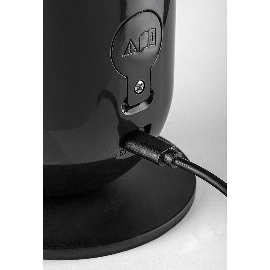 Rabalux - LED RGB Pritemdomas stalinis šviestuvas LED/5W/230V juoda