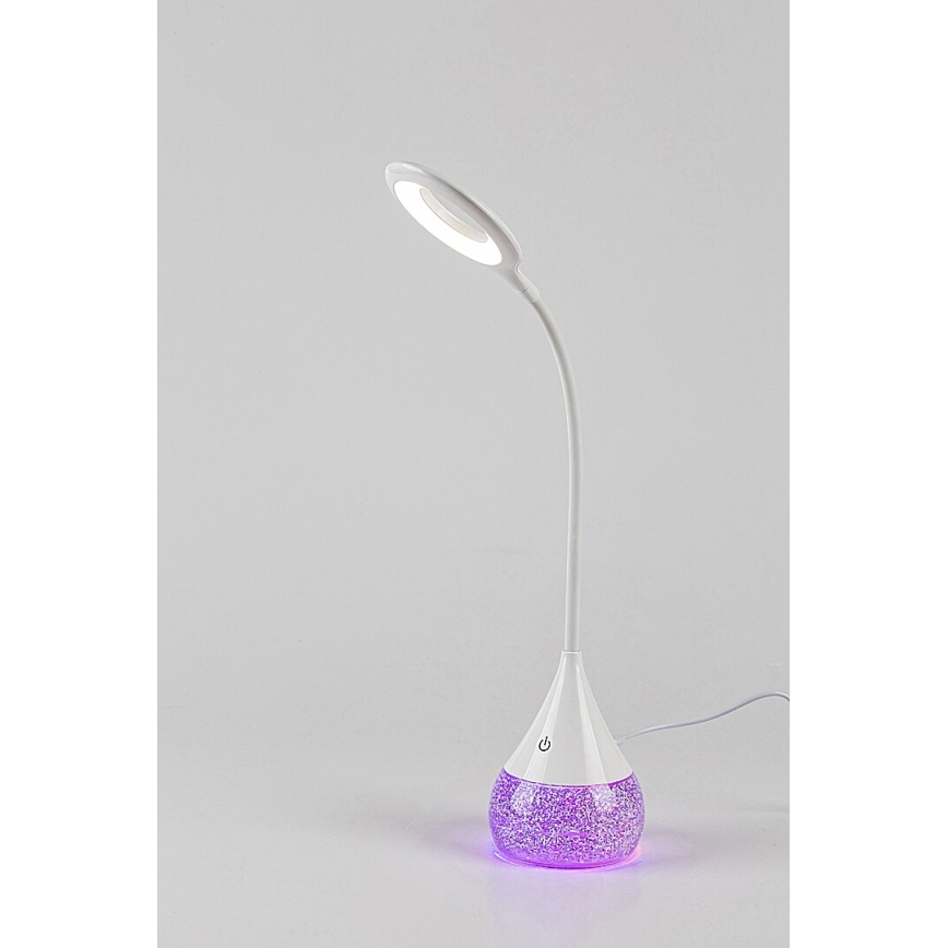 Rabalux - LED RGB Pritemdomas stalinis šviestuvas LED/4W/230V balta