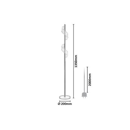 Rabalux - reguliuojamas lietimu valdomas LED grindinis šviestuvas LED/12W/230V 3000K
