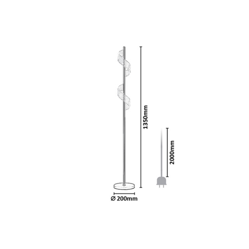 Rabalux - reguliuojamas lietimu valdomas LED grindinis šviestuvas LED/12W/230V 3000K