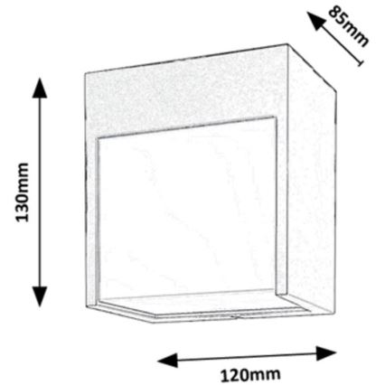 Rabalux - LED Lauko sieninis šviestuvas LED/12W/230V baltas IP54
