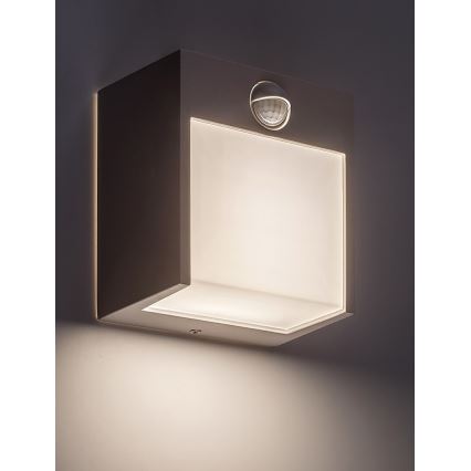 Rabalux - LED lauko sieninis šviestuvas su jutikliu LED/12W/230V baltas IP44