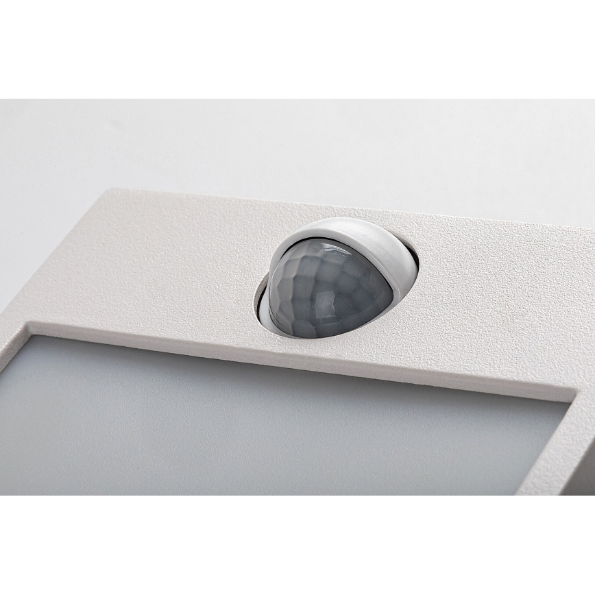 Rabalux - LED lauko sieninis šviestuvas su jutikliu LED/12W/230V baltas IP44