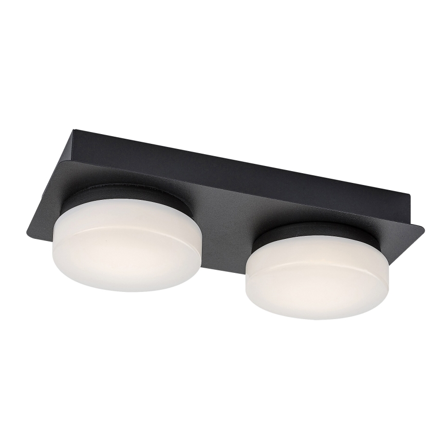 Rabalux - LED lubinis vonios šviestuvas 2xLED/5,5W/230V IP44 juoda