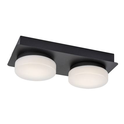 Rabalux - LED lubinis vonios kambario šviestuvas 2xLED/5,5W/230V IP44 juodas