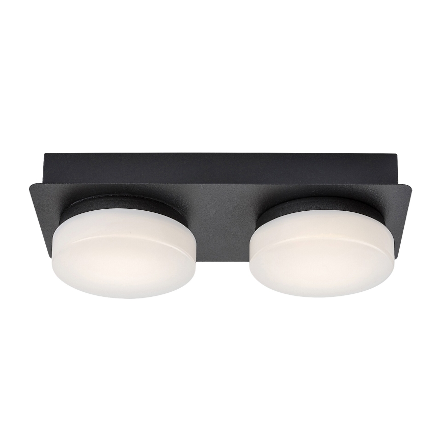 Rabalux - LED lubinis vonios kambario šviestuvas 2xLED/5,5W/230V IP44 juodas