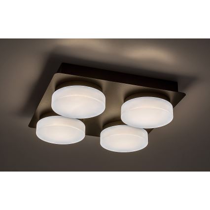 Rabalux - LED lubinis vonios šviestuvas 4xLED/5,2W/230V IP44 juoda
