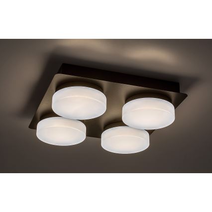 Rabalux - LED lubinis vonios šviestuvas 4xLED/5,2W/230V IP44 juoda