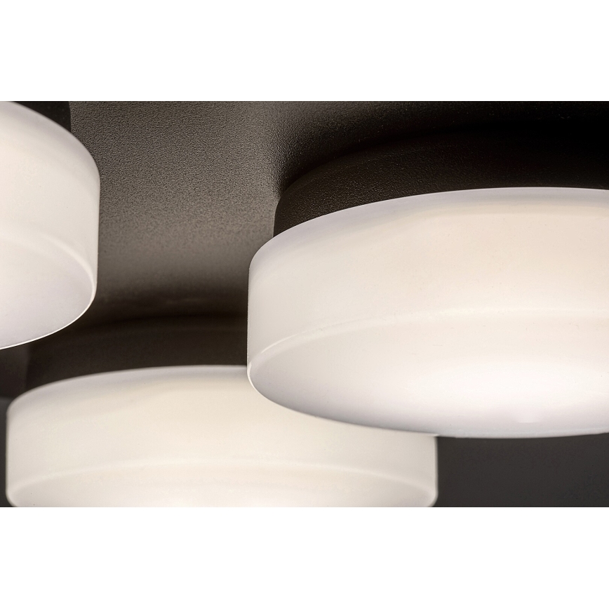 Rabalux - LED lubinis vonios šviestuvas 4xLED/5,2W/230V IP44 juoda