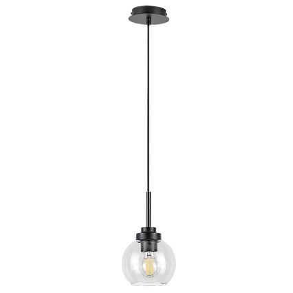 Rabalux - Vonios kambario pakabinamas šviestuvas su kabeliu 1xE27/15W/230V juodas IP44