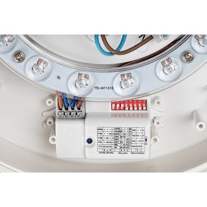 Rabalux - LED lubinis šviestuvas su sensoriumi LED/19W/230V IP44 4000K skersmuo 28,5 cm baltas