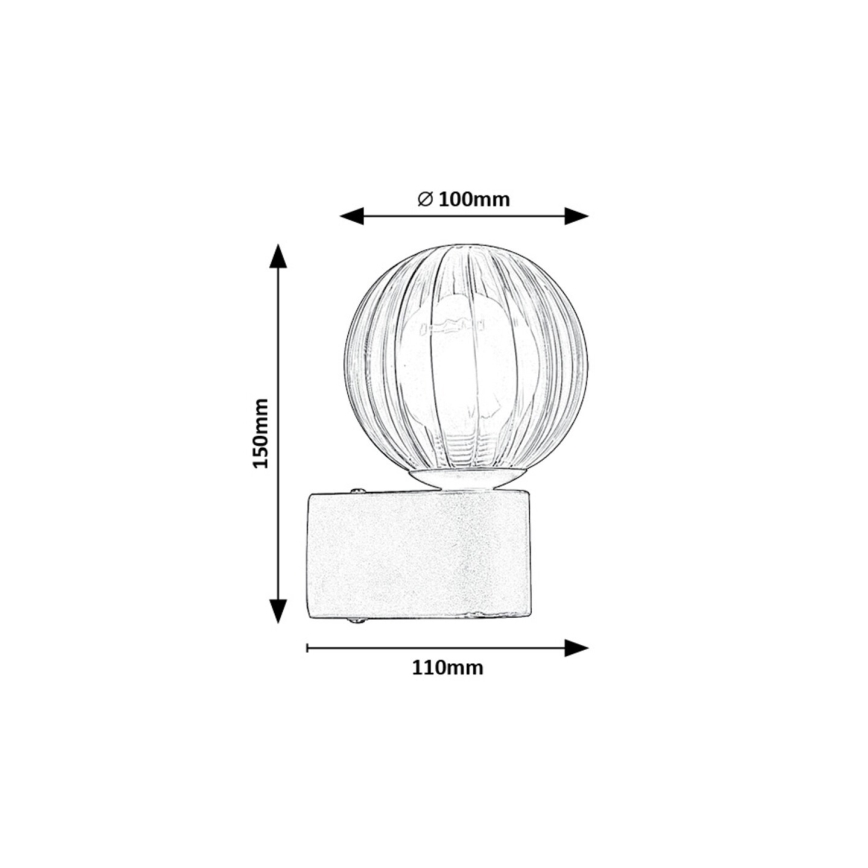Rabalux - Lauko sieninis šviestuvas 1xG9/3,5W/230V IP44