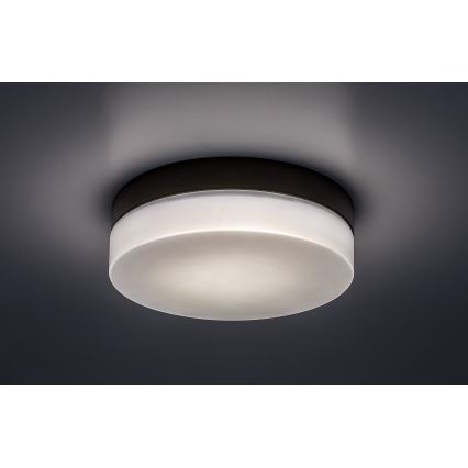 Rabalux - LED lubinis vonios šviestuvas LED/18W/230V IP44 4000K diametras 28 cm juoda