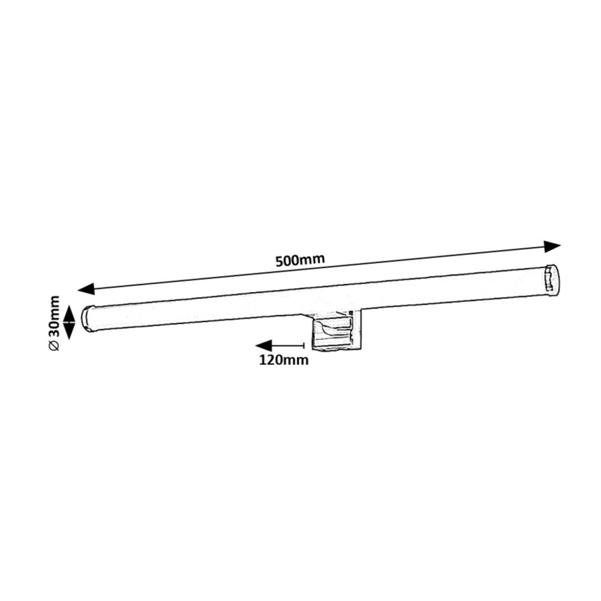 Rabalux - LED vonios veidrodžio apšvietimas LED/9W/230V IP44 4000K