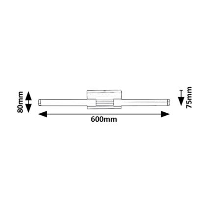 Rabalux - LED Sieninis vonios šviestuvas LED/8W/230V 4000K IP44