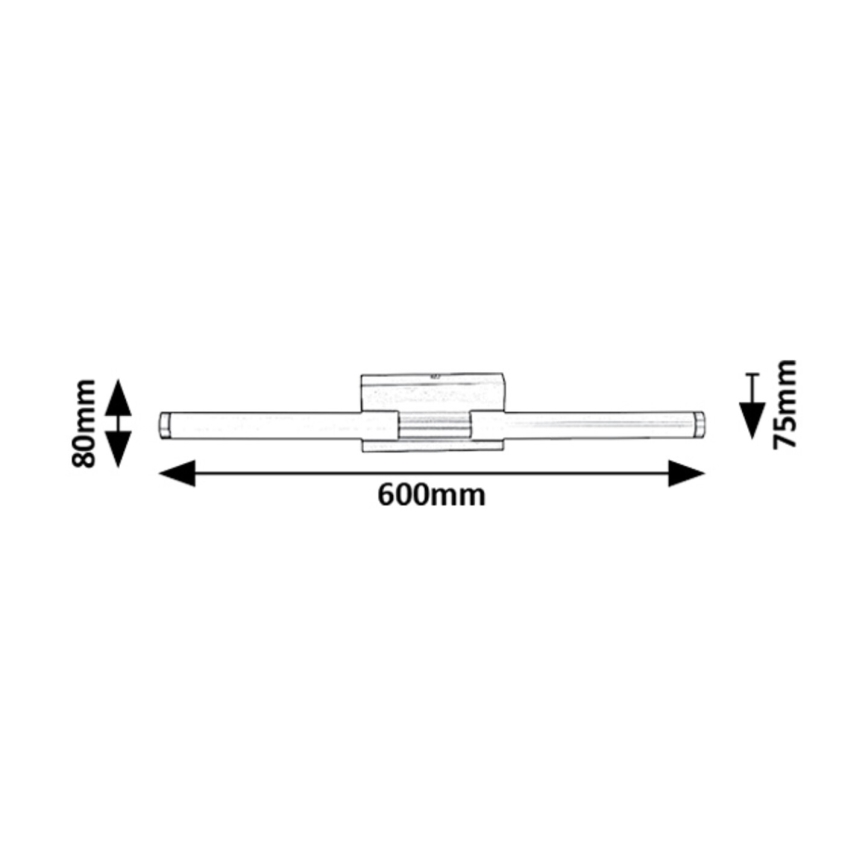 Rabalux - LED Sieninis vonios šviestuvas LED/8W/230V 4000K IP44