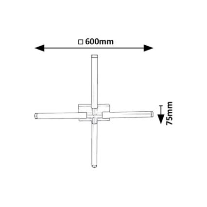 Rabalux - LED Sieninis vonios šviestuvas LED/16W/230V 4000K IP44
