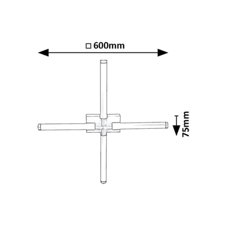 Rabalux - LED Sieninis vonios šviestuvas LED/16W/230V 4000K IP44