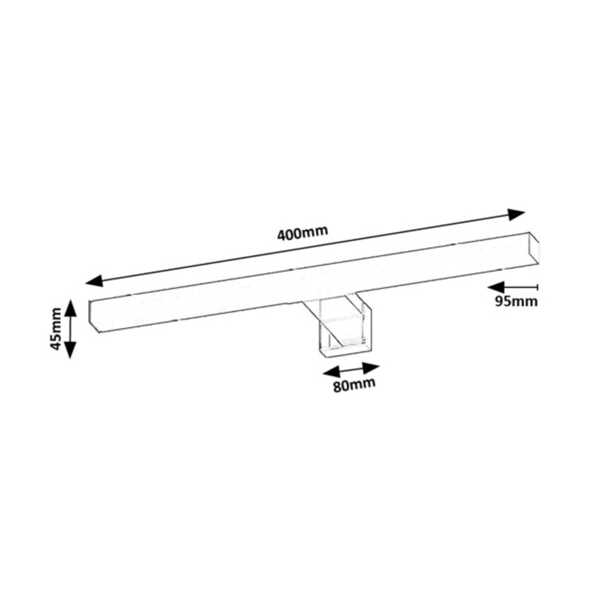 Rabalux - LED vonios veidrodžio šviestuvas LED/6W/230V IP44 40 cm blizgus chromas