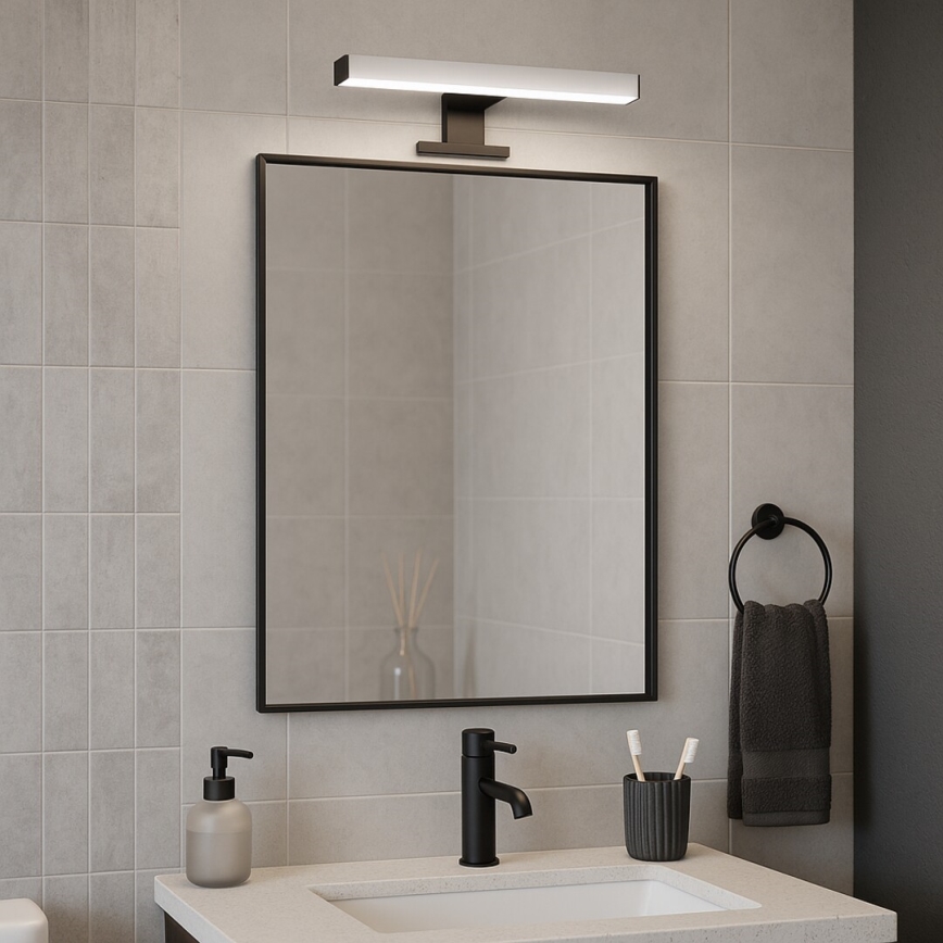 Rabalux - LED vonios veidrodžio šviestuvas LED/6W/230V IP44 40 cm juodas