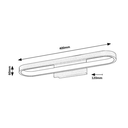 Rabalux - LED vonios veidrodžio apšvietimas LED/15W/230V IP44 40 cm