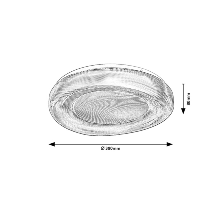 Rabalux – LED lubinis vonios šviestuvas, 24 W, 230 V, IP44, 4000 K, skersmuo 38 cm