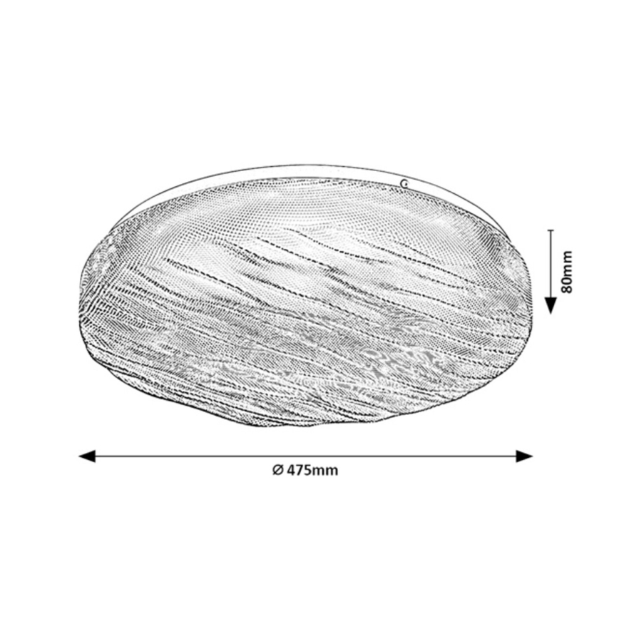 Rabalux - LED vonios kambario lubinis šviestuvas LED/36W/230V IP44 4000K skersm. 47,5 cm