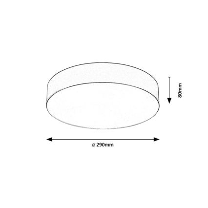 Rabalux - Lauko lubinis šviestuvas 2xE27/9W/230V, skersmuo 29 cm, IP43, smėlinė