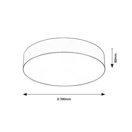 Rabalux - Lauko lubinis šviestuvas 3xE27/9W/230V Ø 39 cm IP43 smėlio spalvos