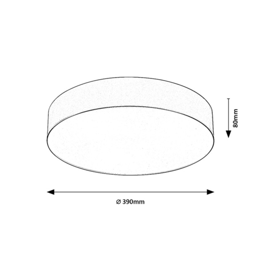 Rabalux - Lauko lubinis šviestuvas 3xE27/9W/230V Ø 39 cm IP43 smėlio spalvos